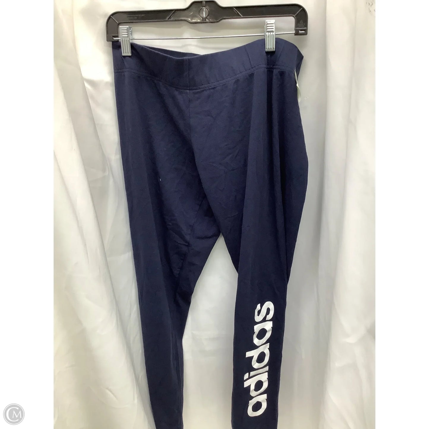 Athletic Leggings By Adidas In Navy, Size: Xl