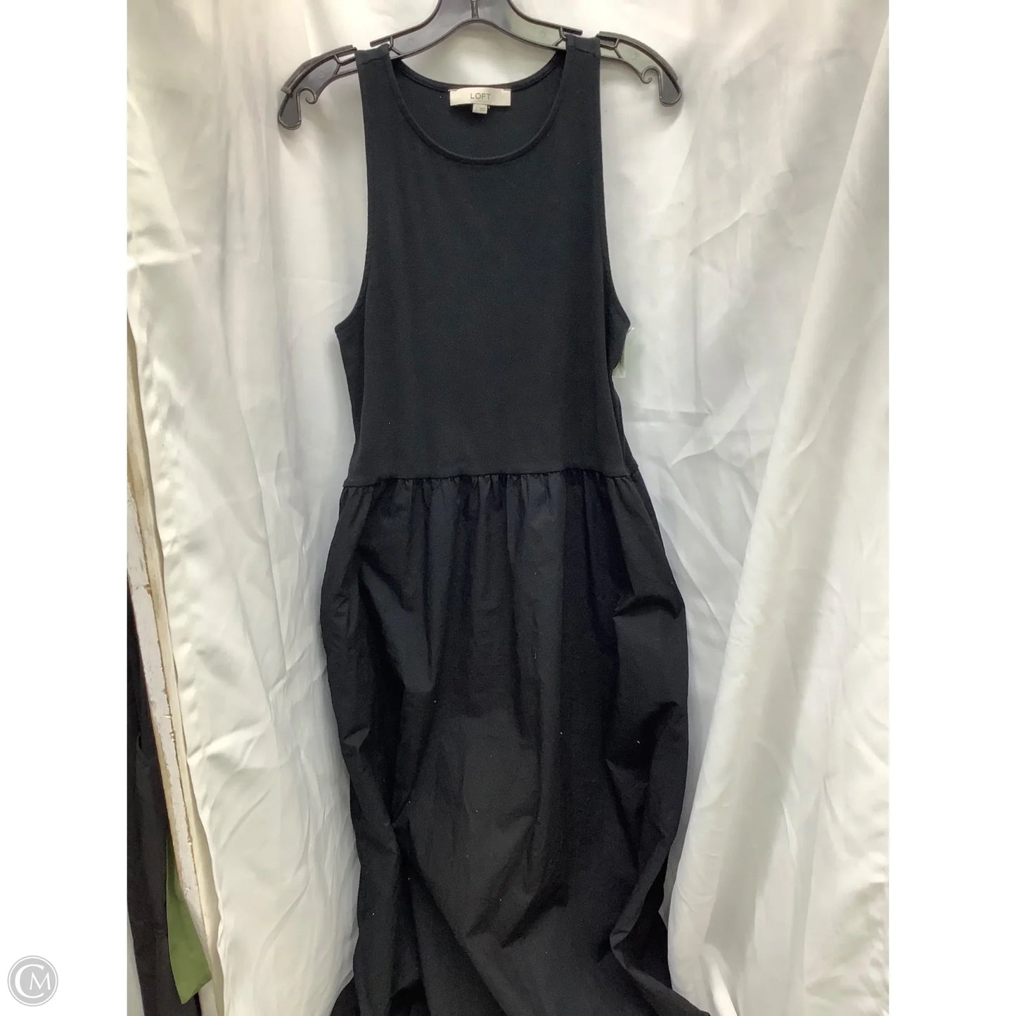 Dress Casual Maxi By Loft In Black, Size: L