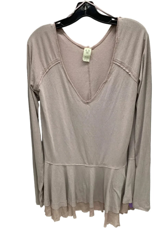Top Long Sleeve By We The Free In Multi-colored, Size: M