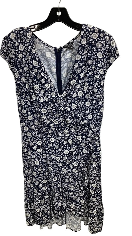 Dress Casual Midi By Clothes Mentor In Blue & White, Size: 6