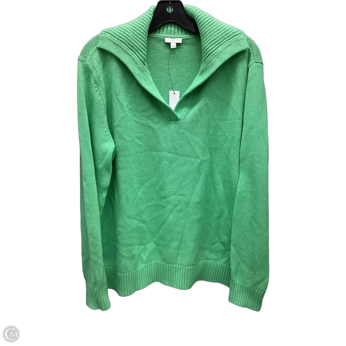 Sweater By Talbots In Green, Size: L