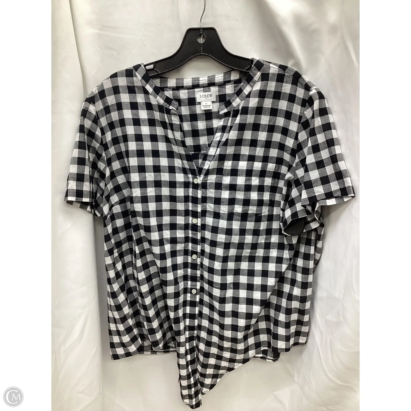 Top Short Sleeve By J. Crew In Striped Pattern, Size: Xl