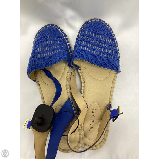 Sandals Flats By Talbots In Blue, Size: 8.5