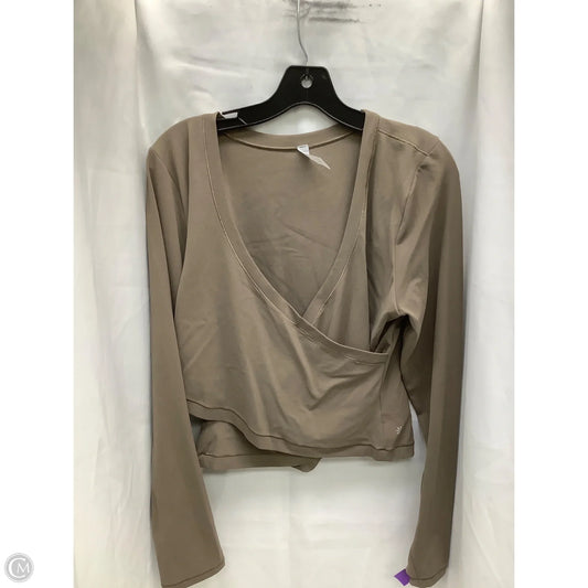 Top Long Sleeve By Athleta In Grey, Size: Xl
