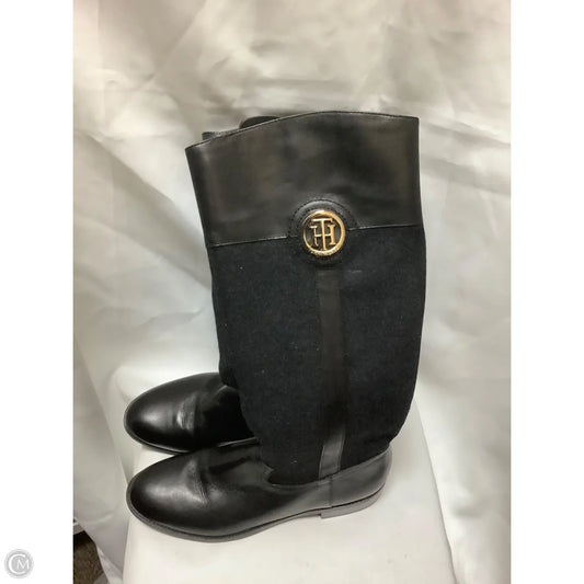 Boots Ankle Flats By Tommy Hilfiger In Black, Size: 8.5