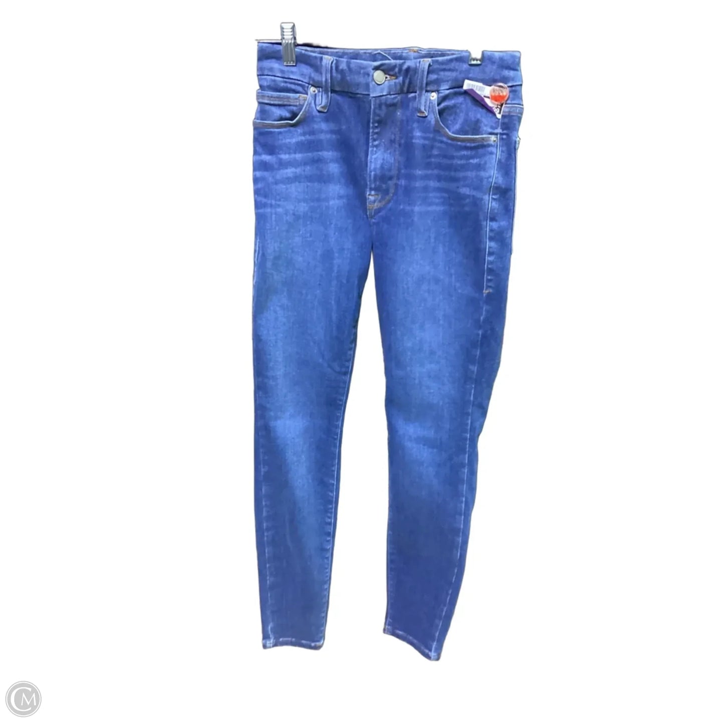 Jeans Skinny By Good American In Blue Denim, Size: 4