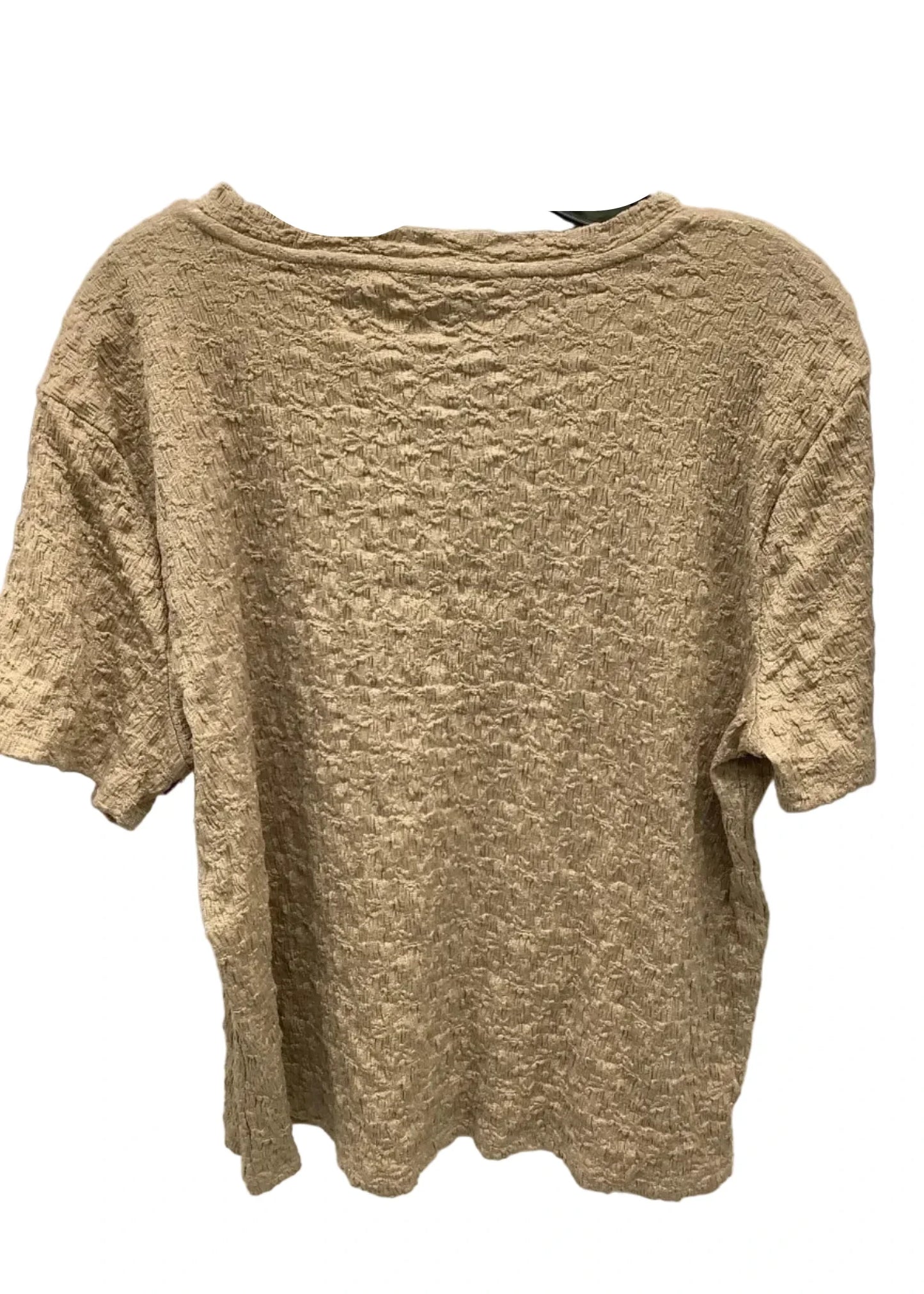 Top Short Sleeve By Simply Vera In Brown, Size: Xl
