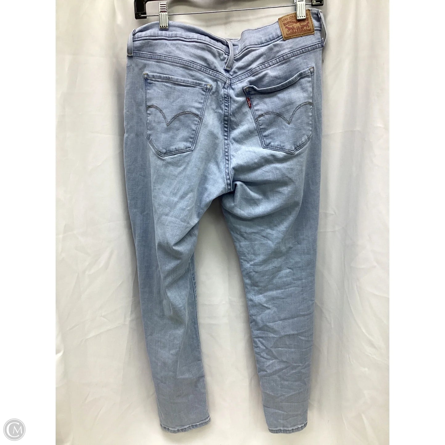 Jeans Skinny By Levis In Blue, Size: 12