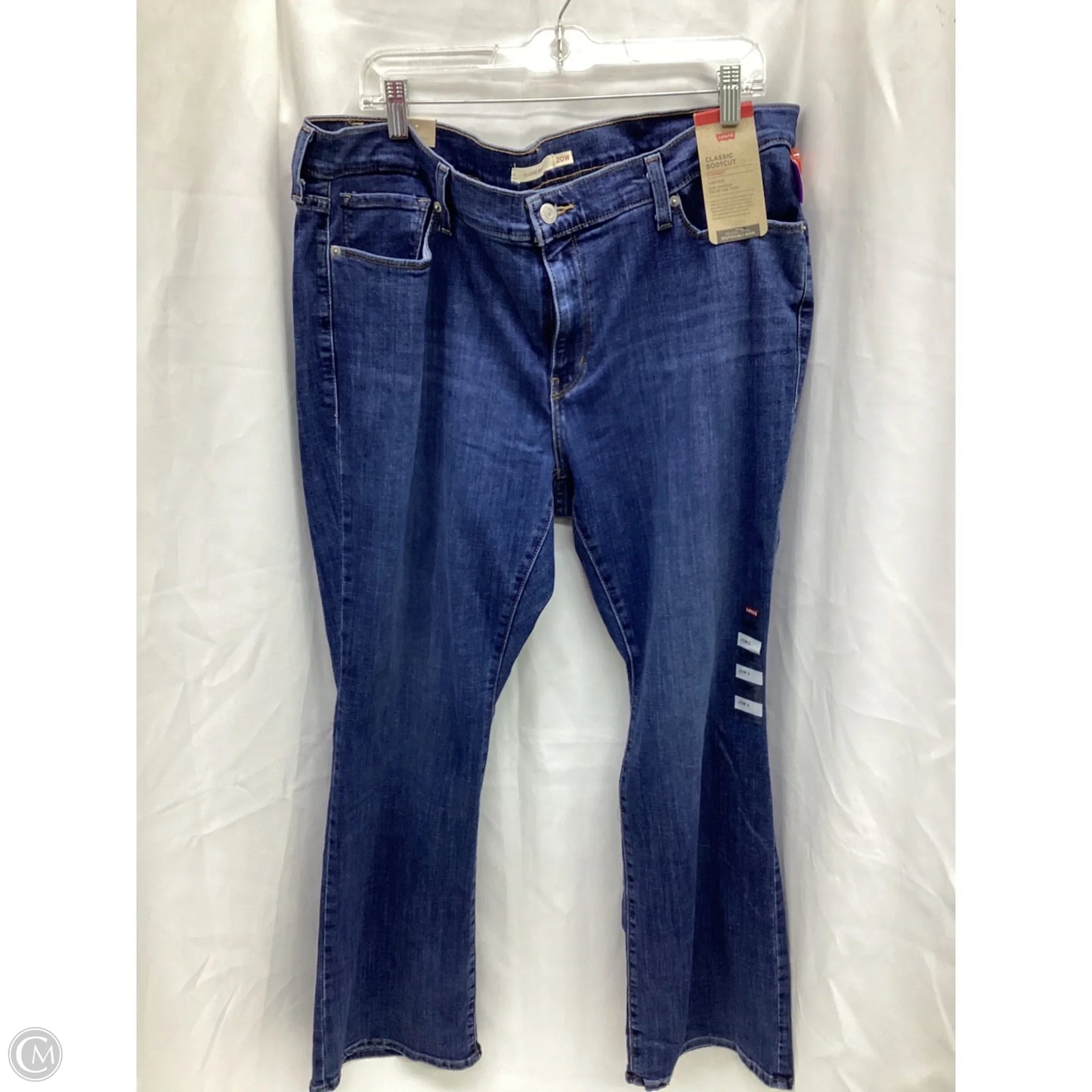 Jeans Boot Cut By Levis In Blue Denim, Size: 20