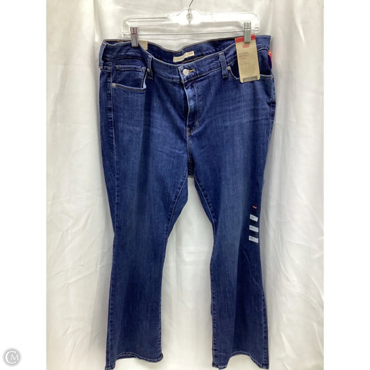 Jeans Boot Cut By Levis In Blue Denim, Size: 20