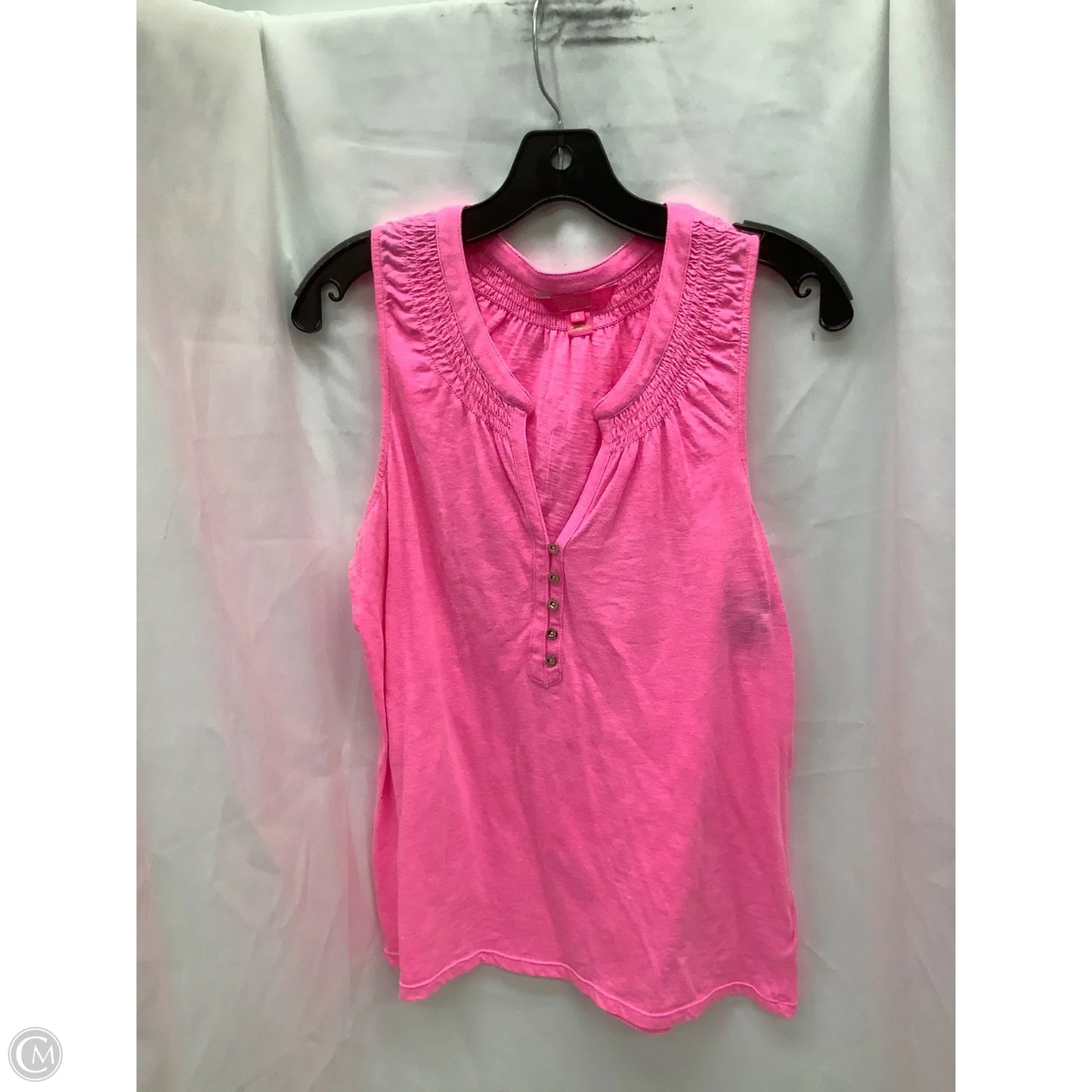 Top Sleeveless Designer By Lilly Pulitzer In Pink, Size: L