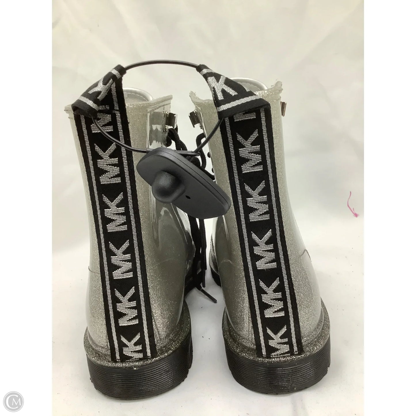 Boots Designer By Michael Kors In Silver, Size: 8