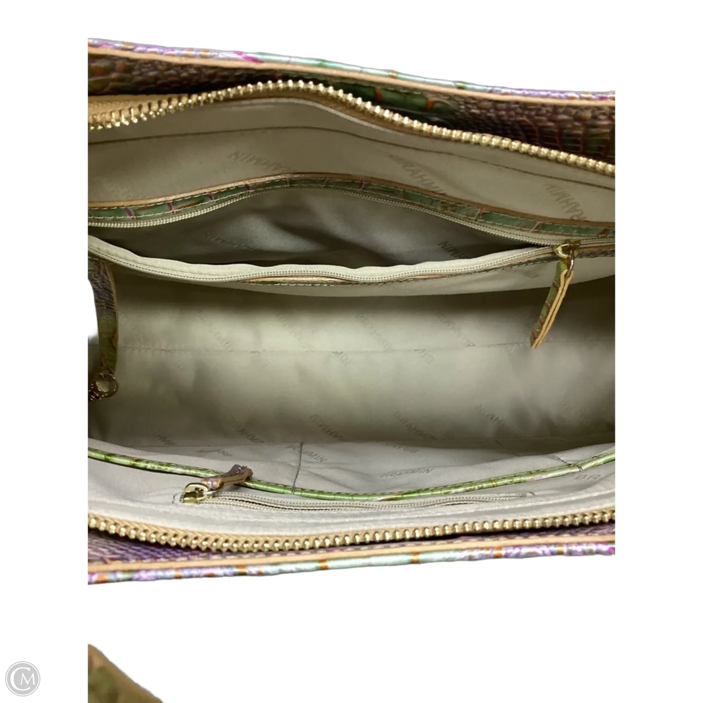Handbag Designer By Brahmin, Size: Large