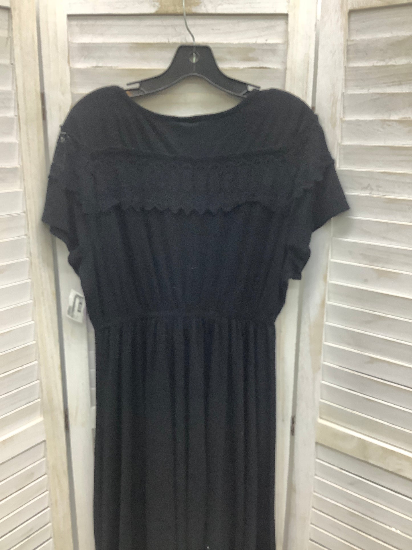 Black Dress Casual Midi Torrid, Size 0