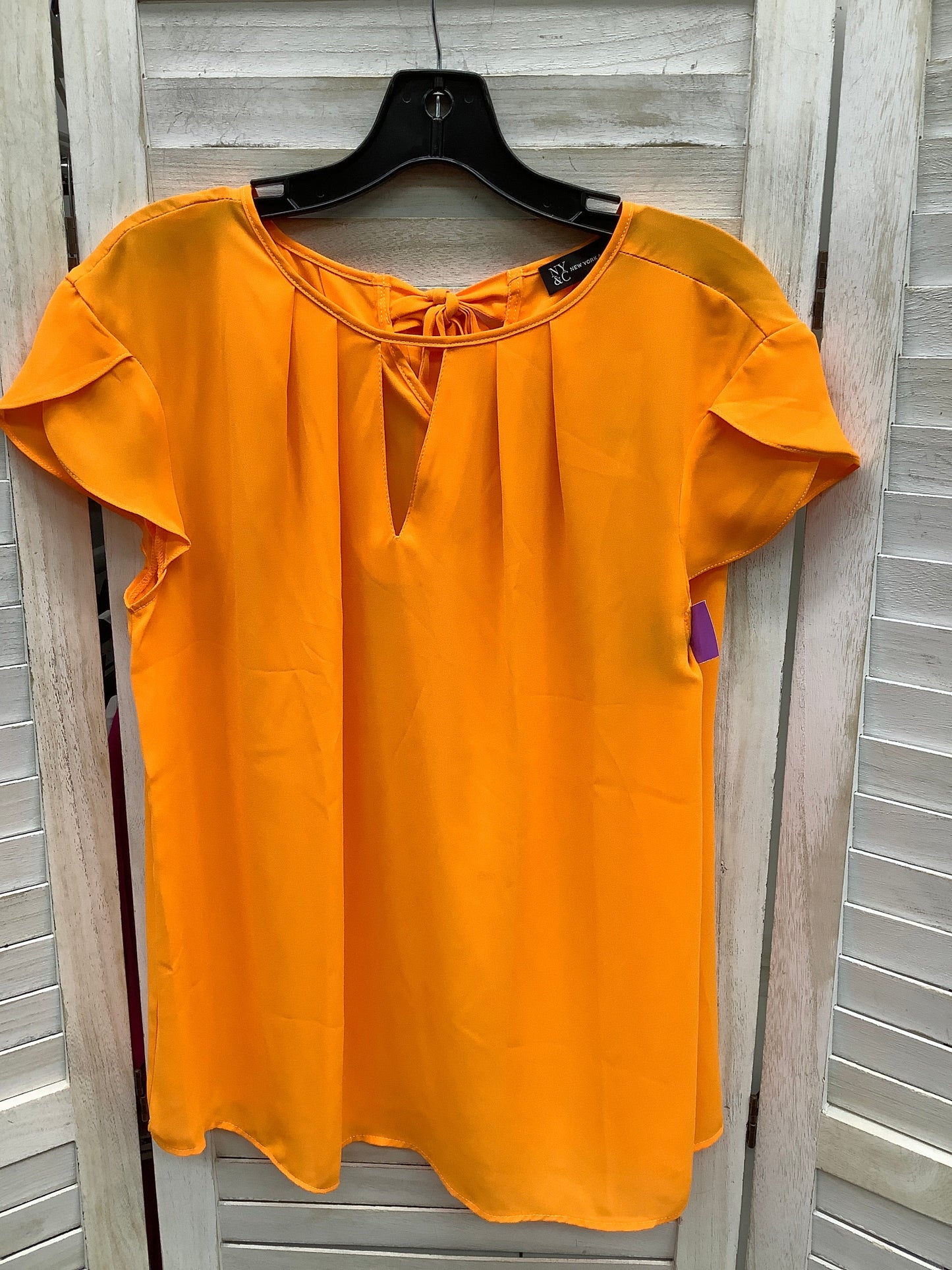 Blouse Short Sleeve By New York And Co  Size: L