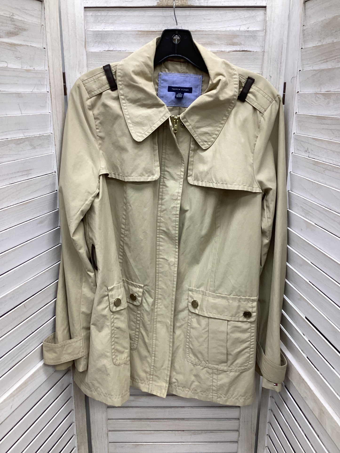 Jacket Utility By Tommy Hilfiger In Beige, Size: L