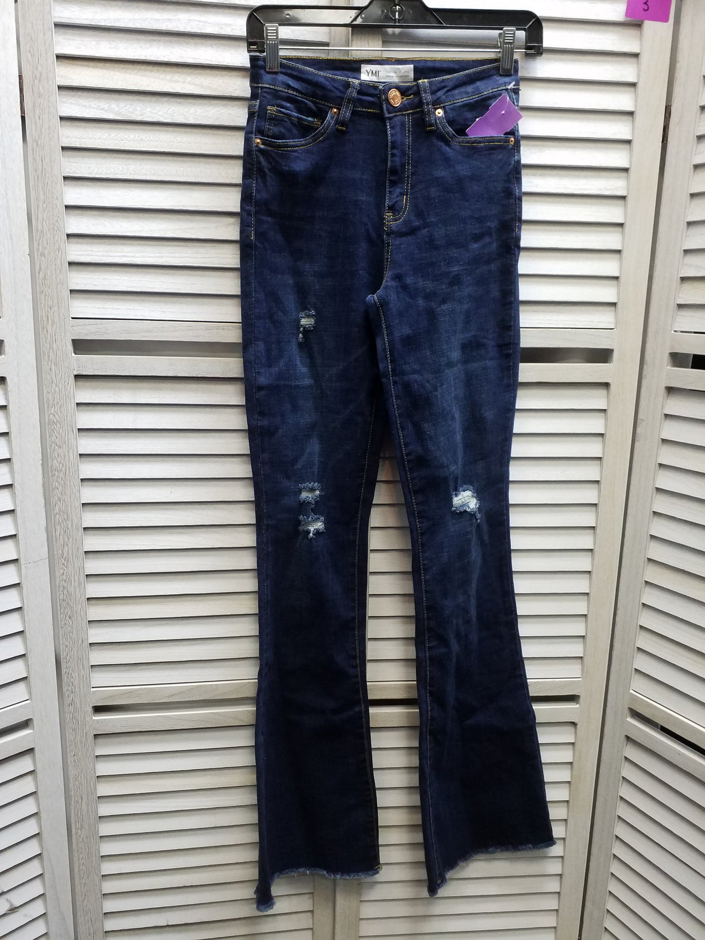 Blue Denim Jeans Straight Ymi, Size 3