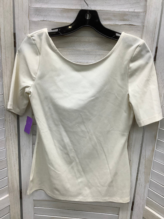 White Top Short Sleeve Ann Taylor, Size S