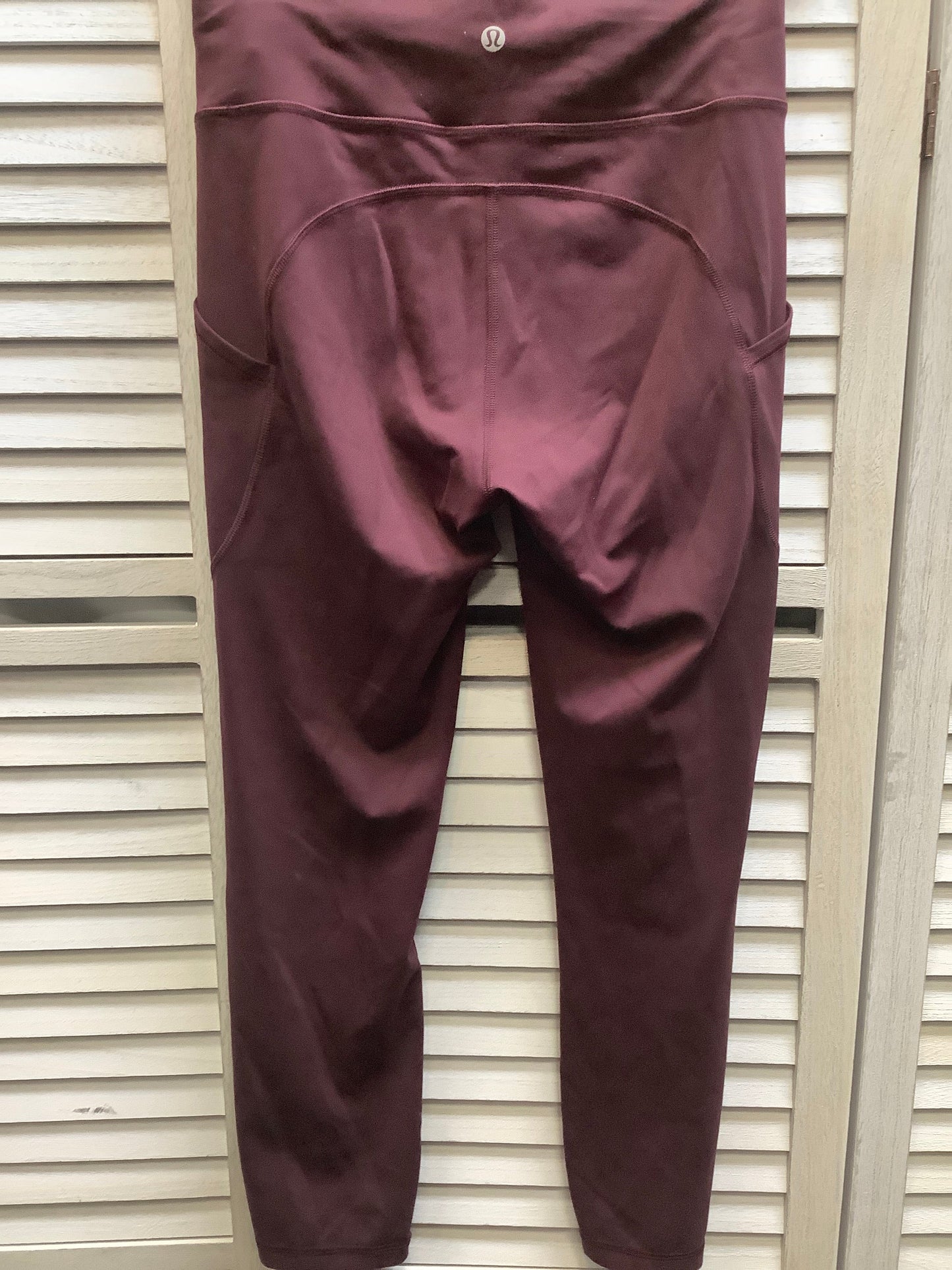 Mauve Athletic Leggings Lululemon, Size M