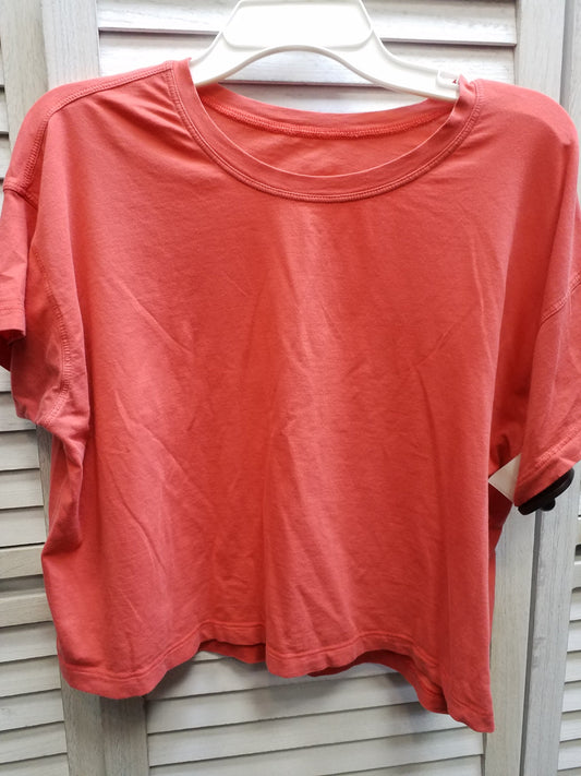 Orange Top Short Sleeve Lululemon, Size M