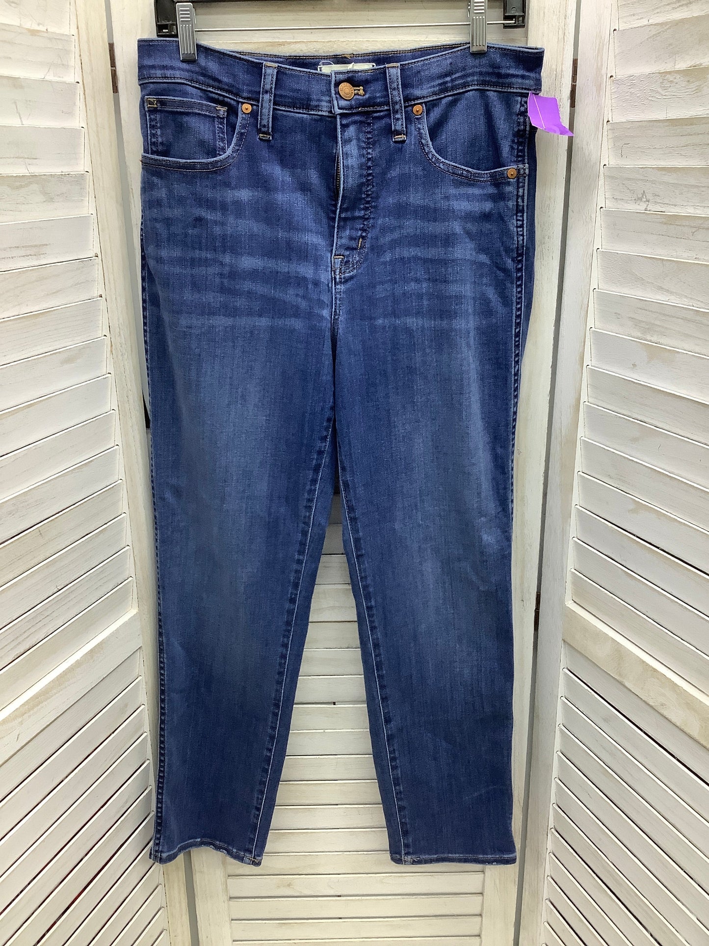 Blue Denim Jeans Straight Madewell, Size 2