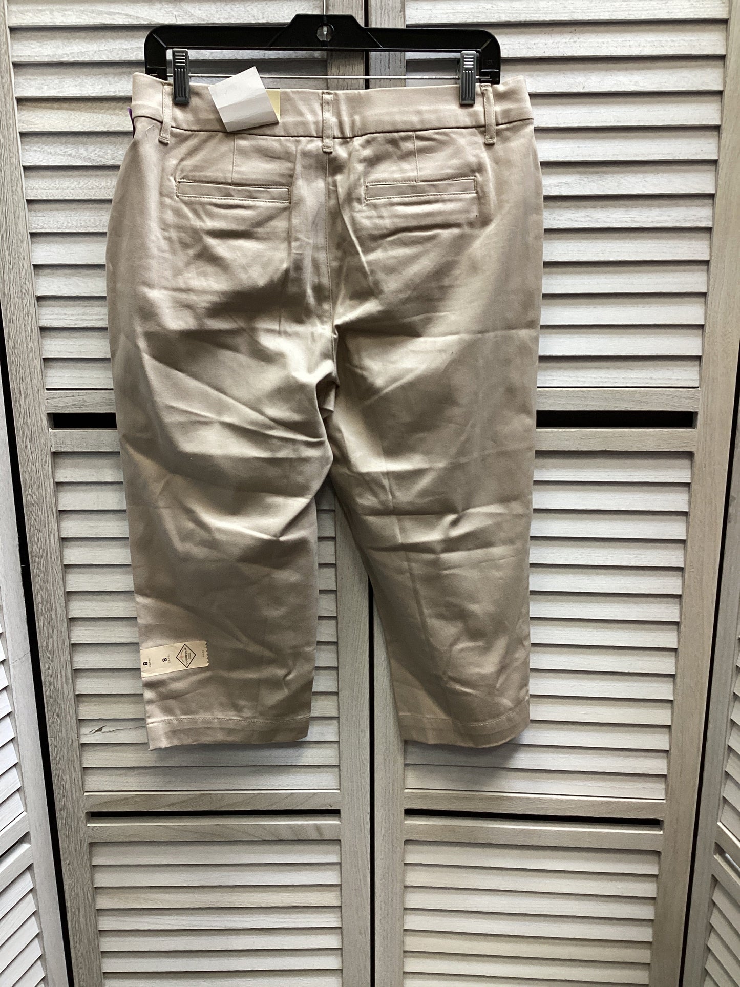 Capris By St Johns Bay In Beige, Size: 8