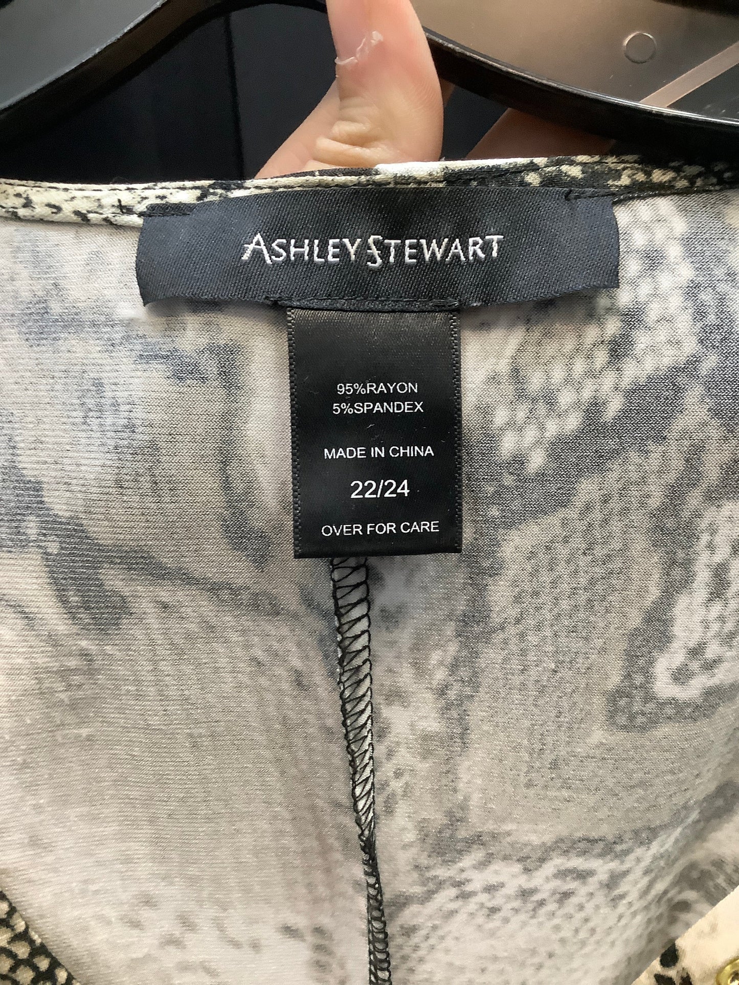 Dress Casual Midi By Ashley Stewart In Snakeskin Print, Size: 22