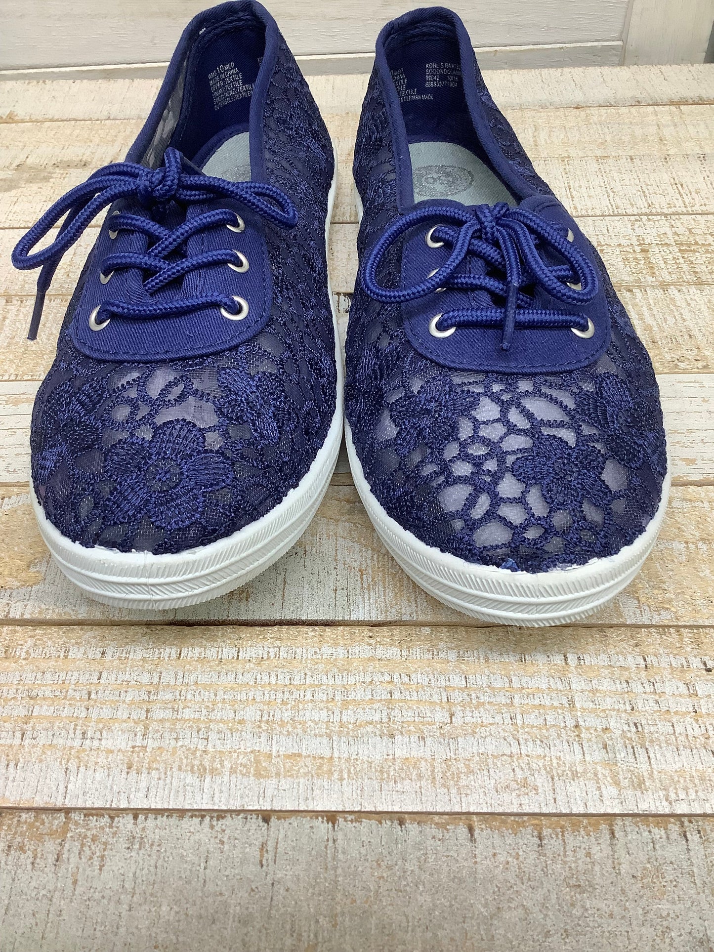 Blue Shoes Flats So, Size 10