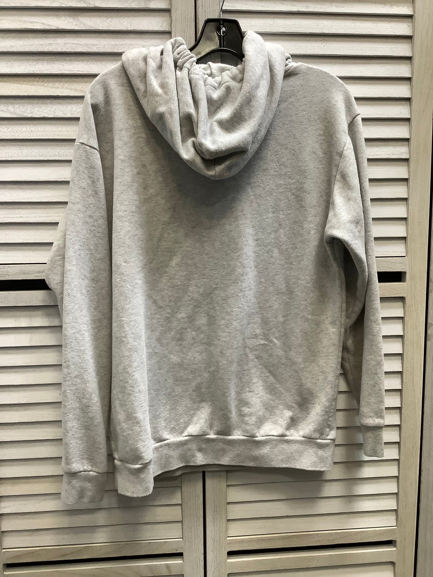 Sweatshirt Hoodie By Pink In Grey, Size: Xs