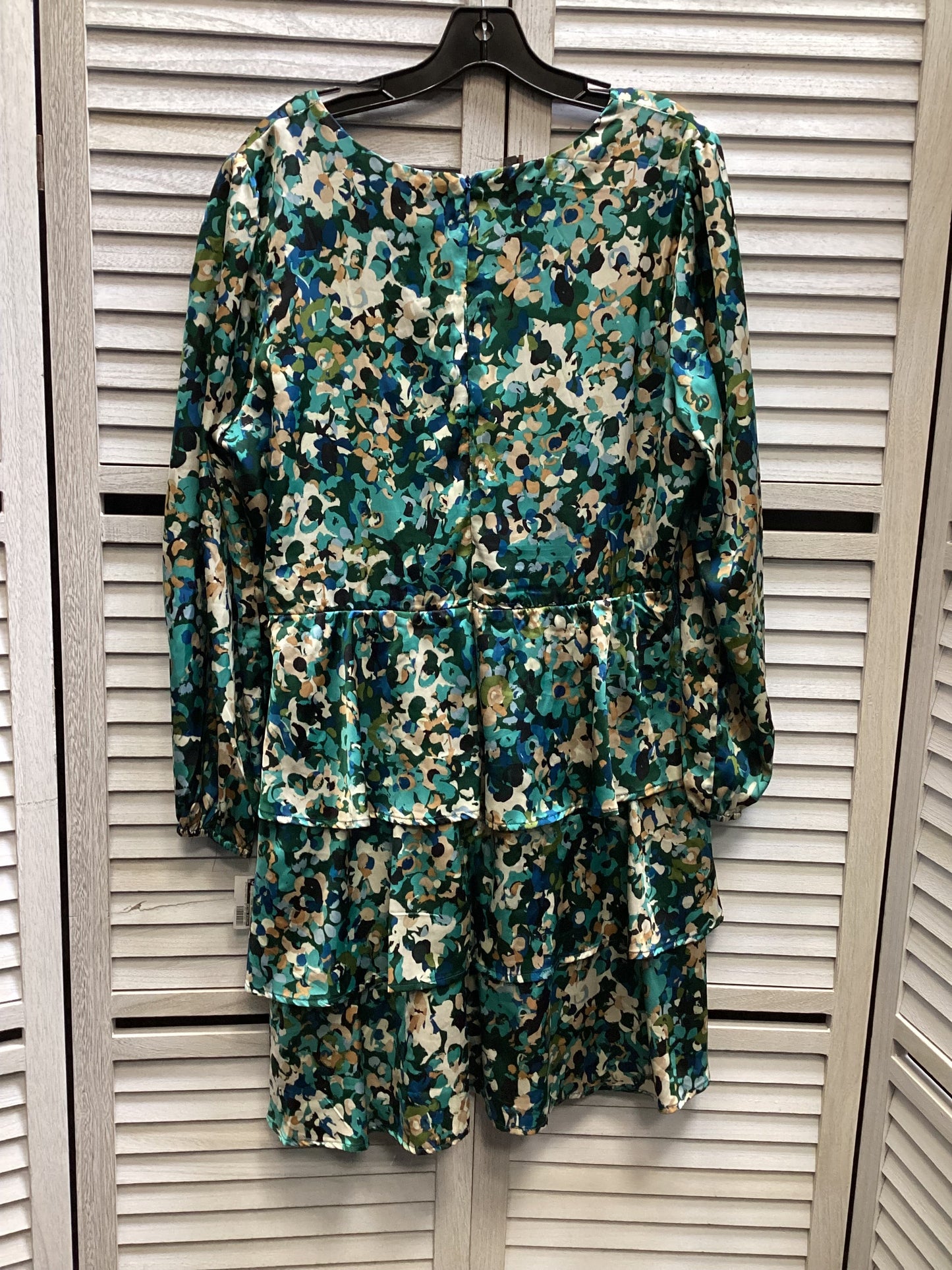 Dress Casual Midi By Nicole Miller In Floral Print, Size: Xl