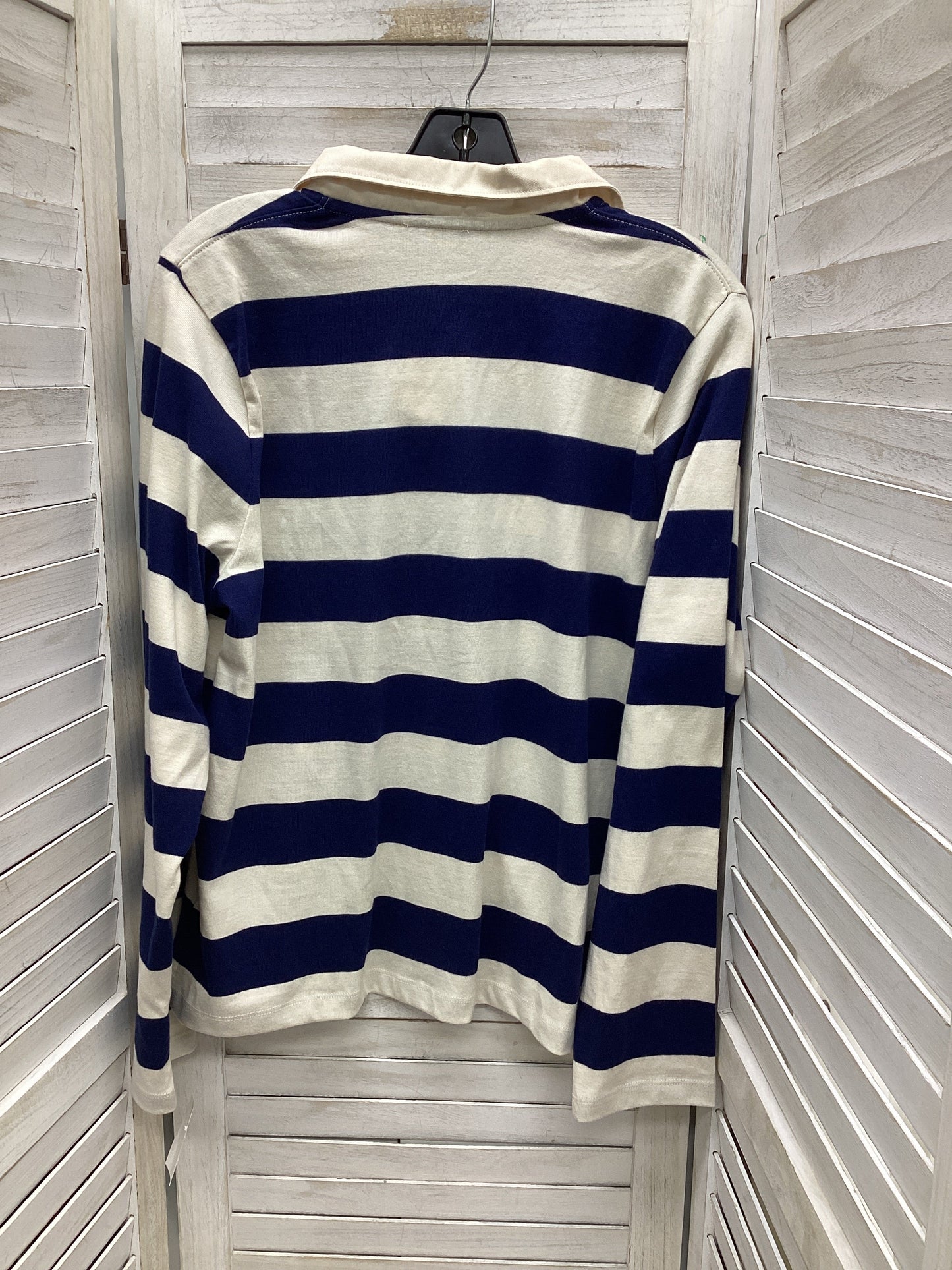 Top Long Sleeve By J. Crew In Striped Pattern, Size: L