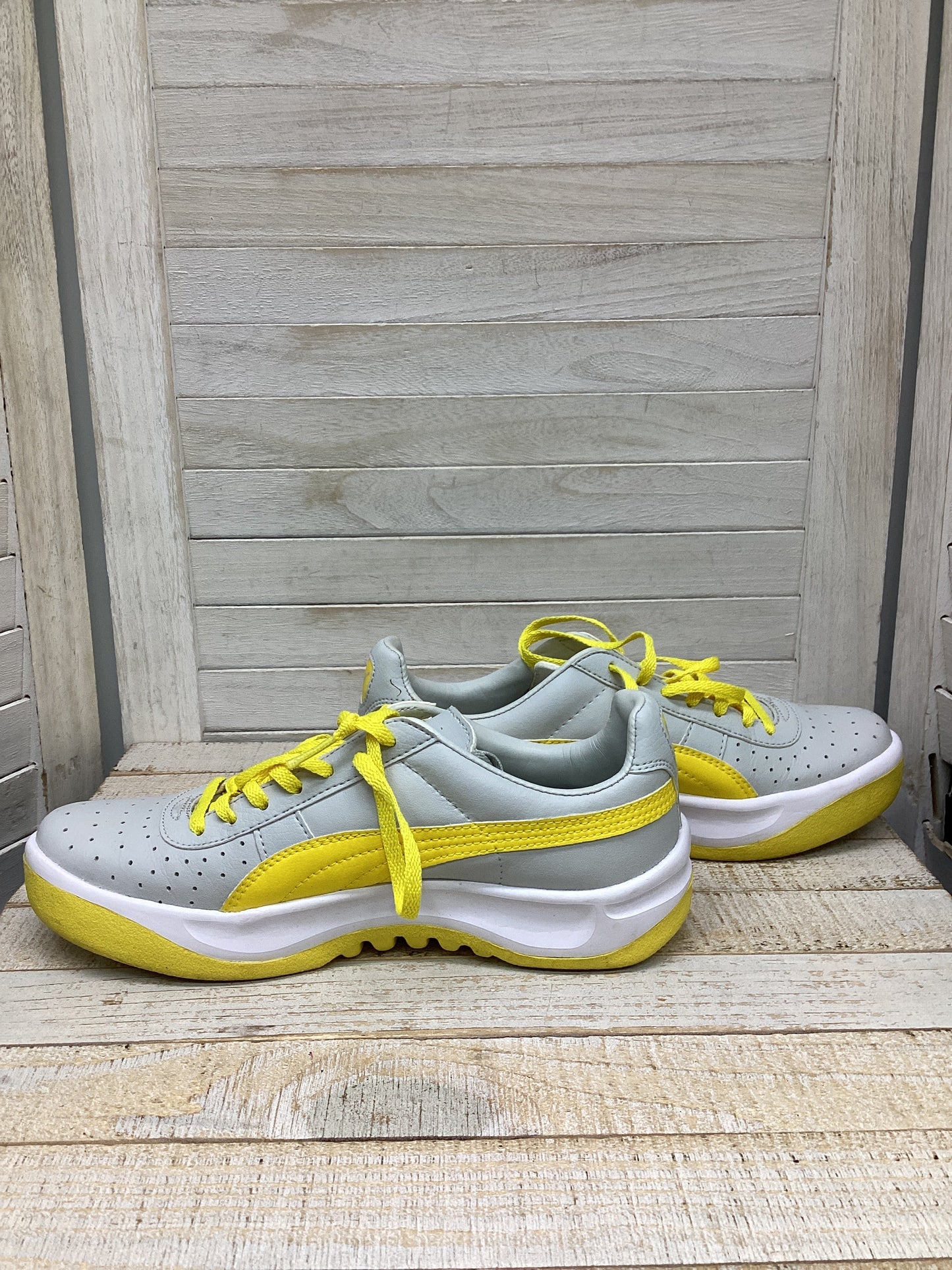 Shoes Sneakers By Puma In Yellow, Size: 6