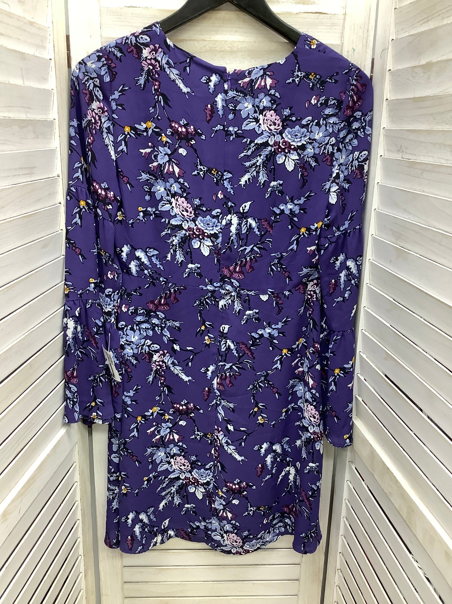 Dress Casual Midi By Loft In Floral Print, Size: 0