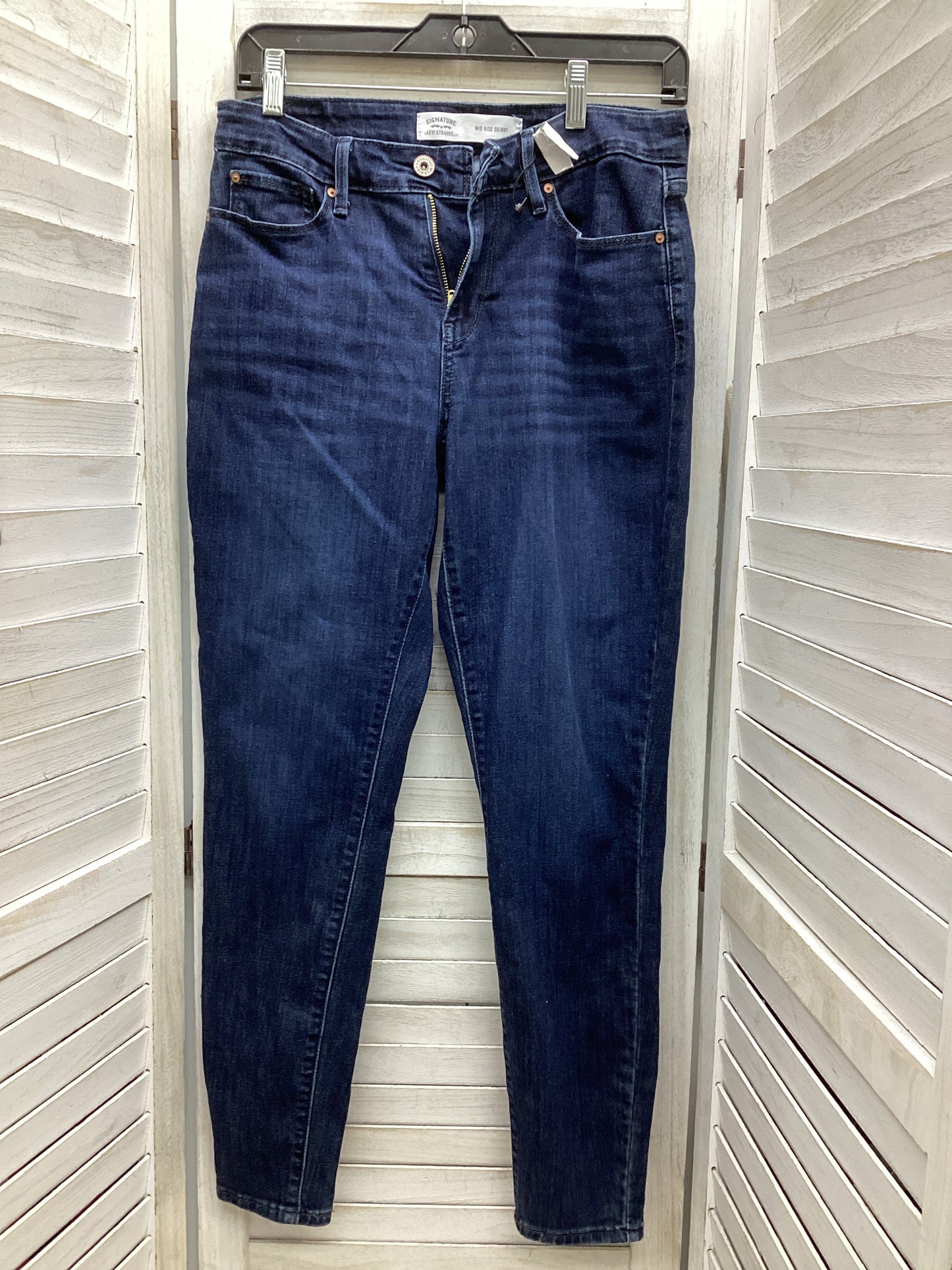 Jeans Skinny By Levis In Blue Denim, Size: 6