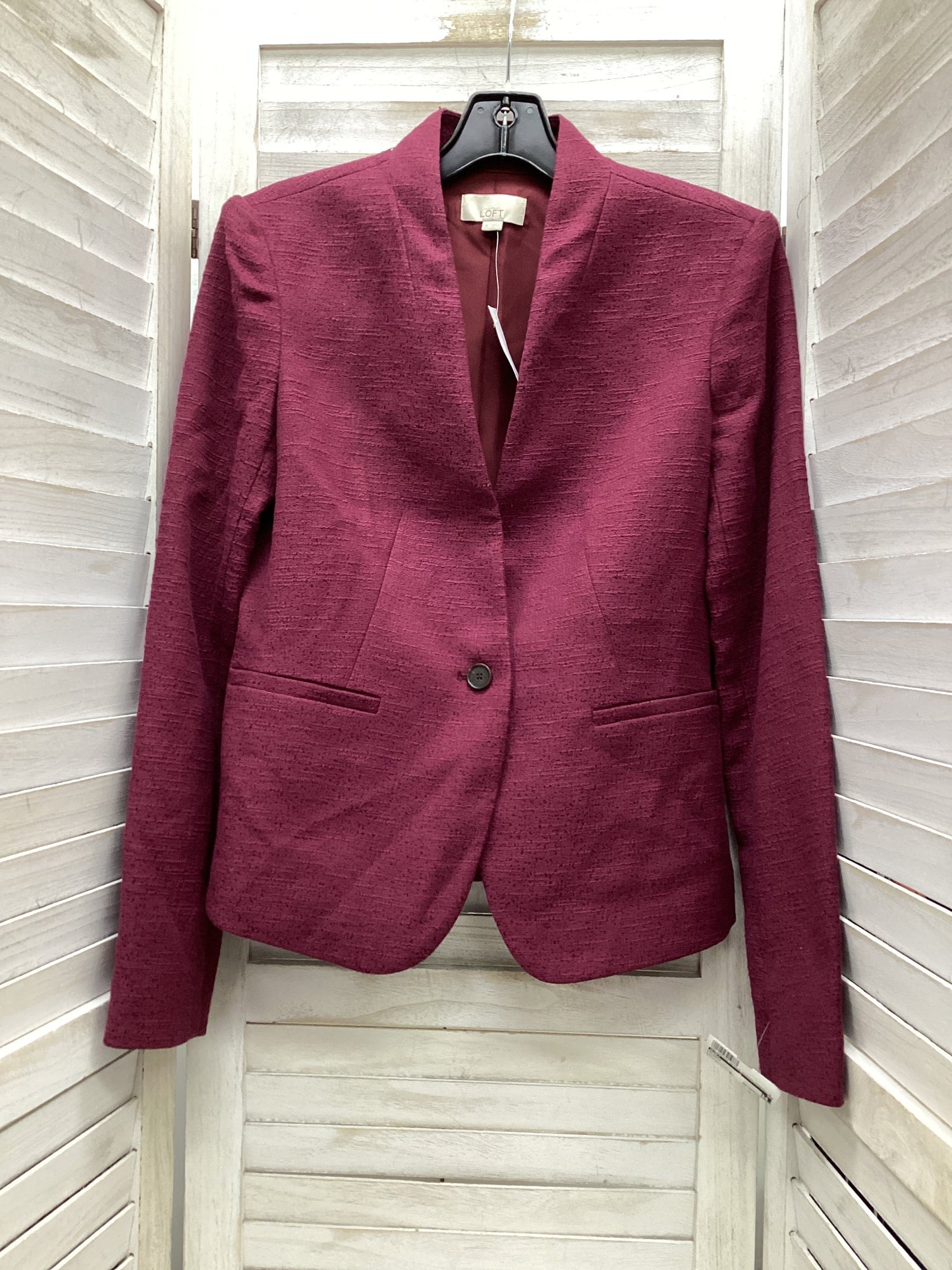 Blazer By Loft In Purple, Size: 0