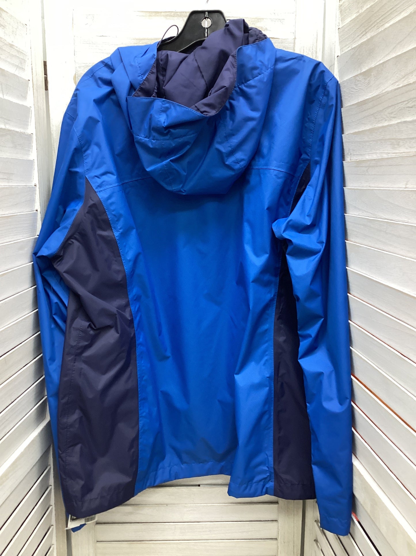 Jacket Windbreaker By Columbia In Blue, Size: Xl