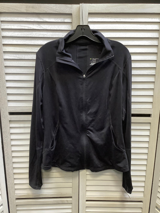 Athletic Jacket By Tek Gear In Black, Size: L