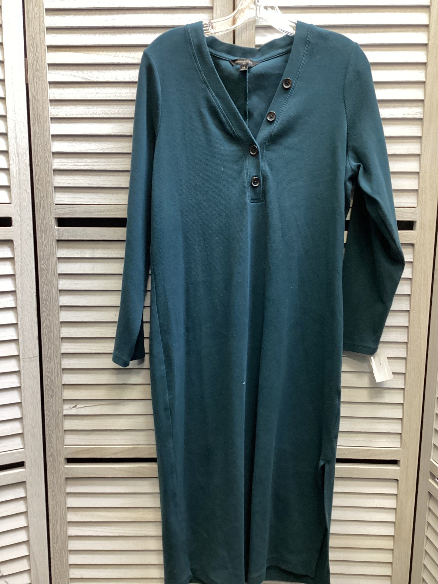 Dress Casual Maxi By Banana Republic In Green, Size: Xl