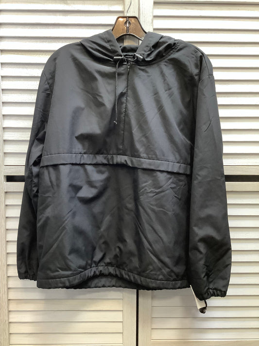 Jacket Windbreaker By Ann Taylor In Black, Size: S