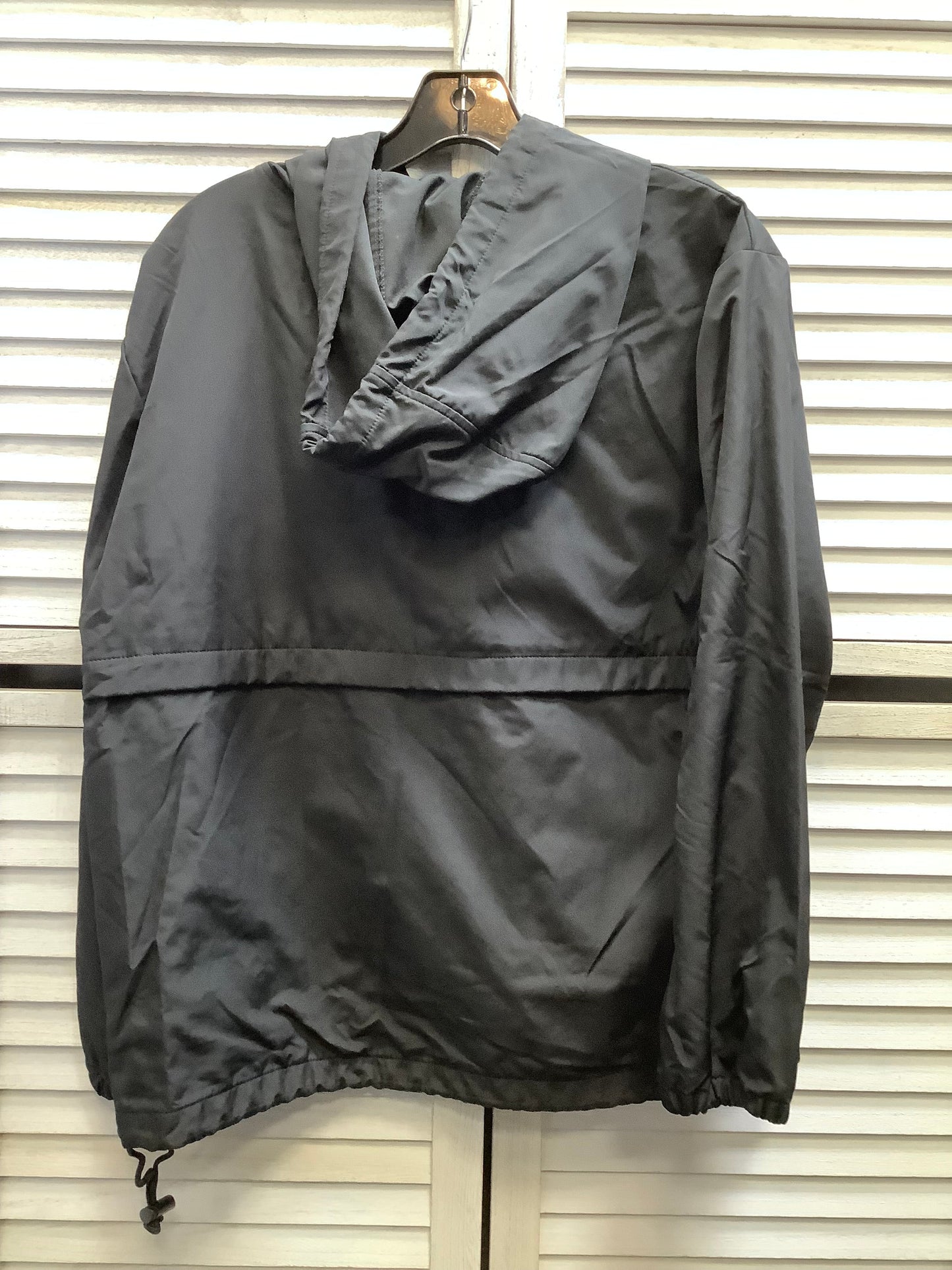 Jacket Windbreaker By Ann Taylor In Black, Size: S