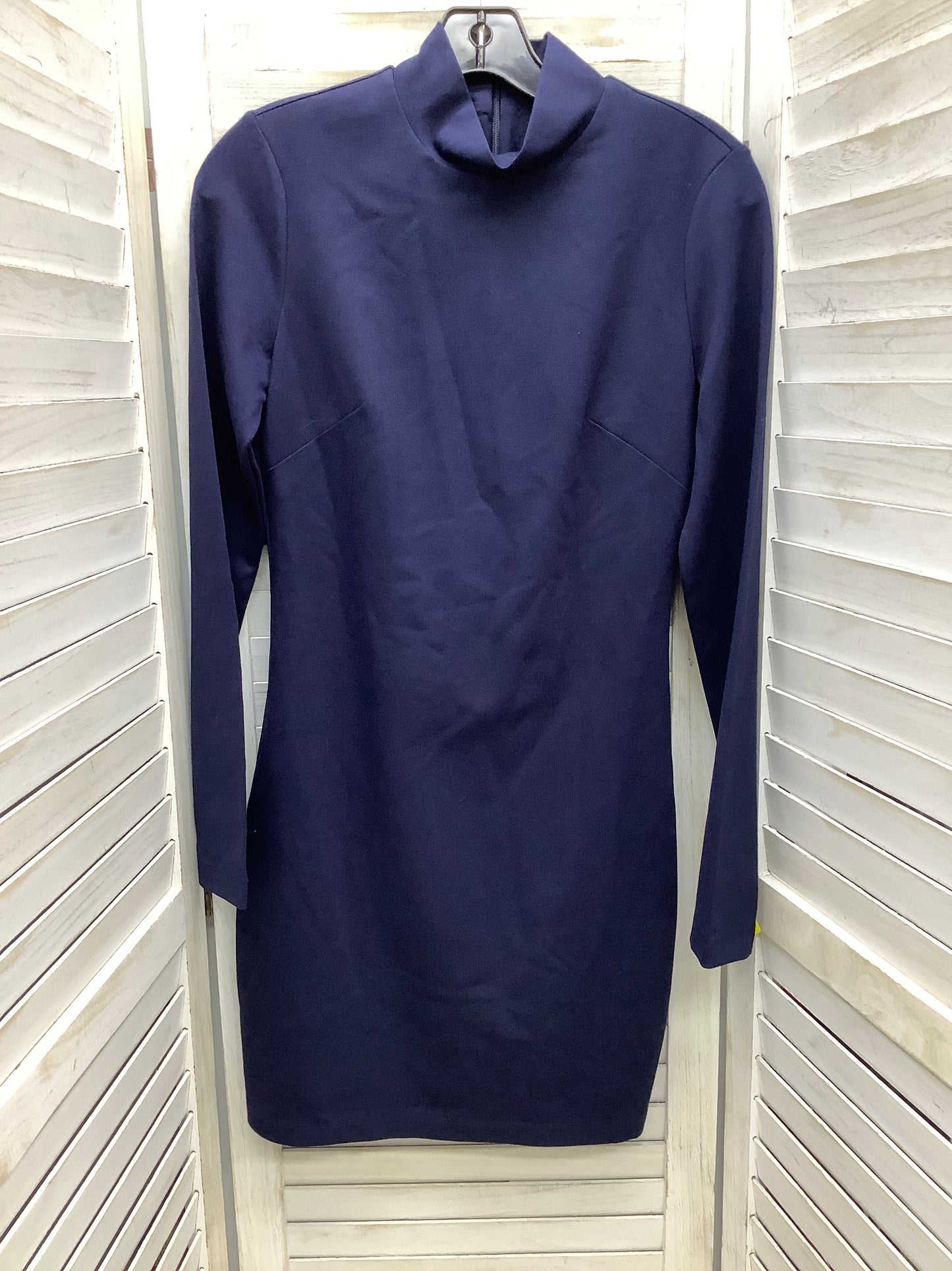 Dress Casual Midi By White House Black Market In Navy, Size: 4