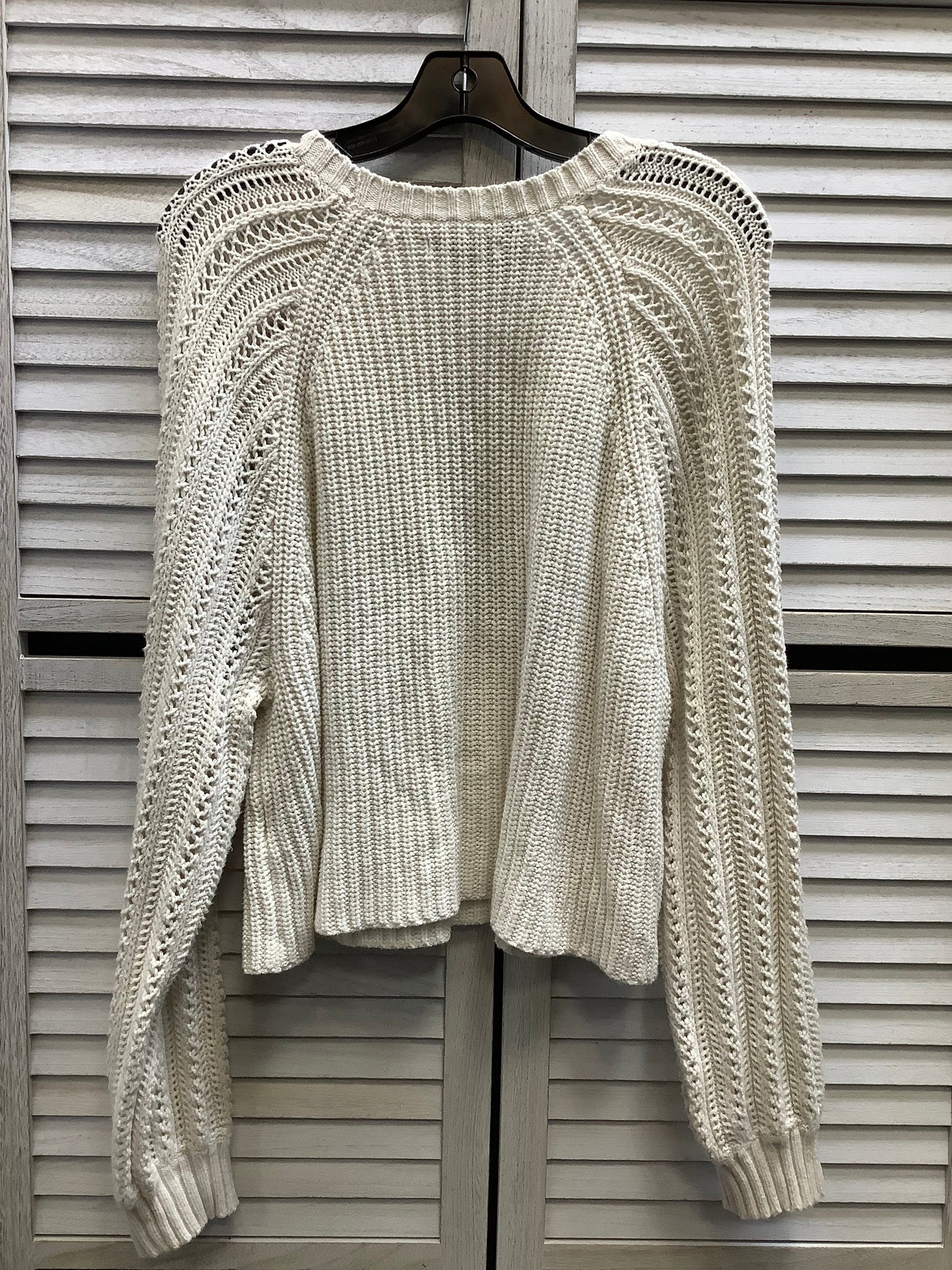 Sweater By American Eagle In Ivory, Size: Xl