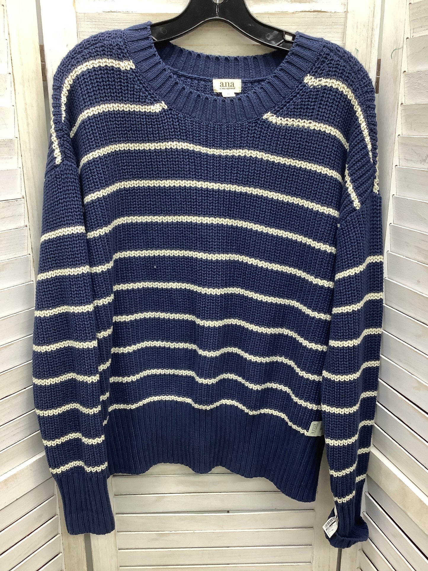 Sweater By Ana In Striped Pattern, Size: Xl