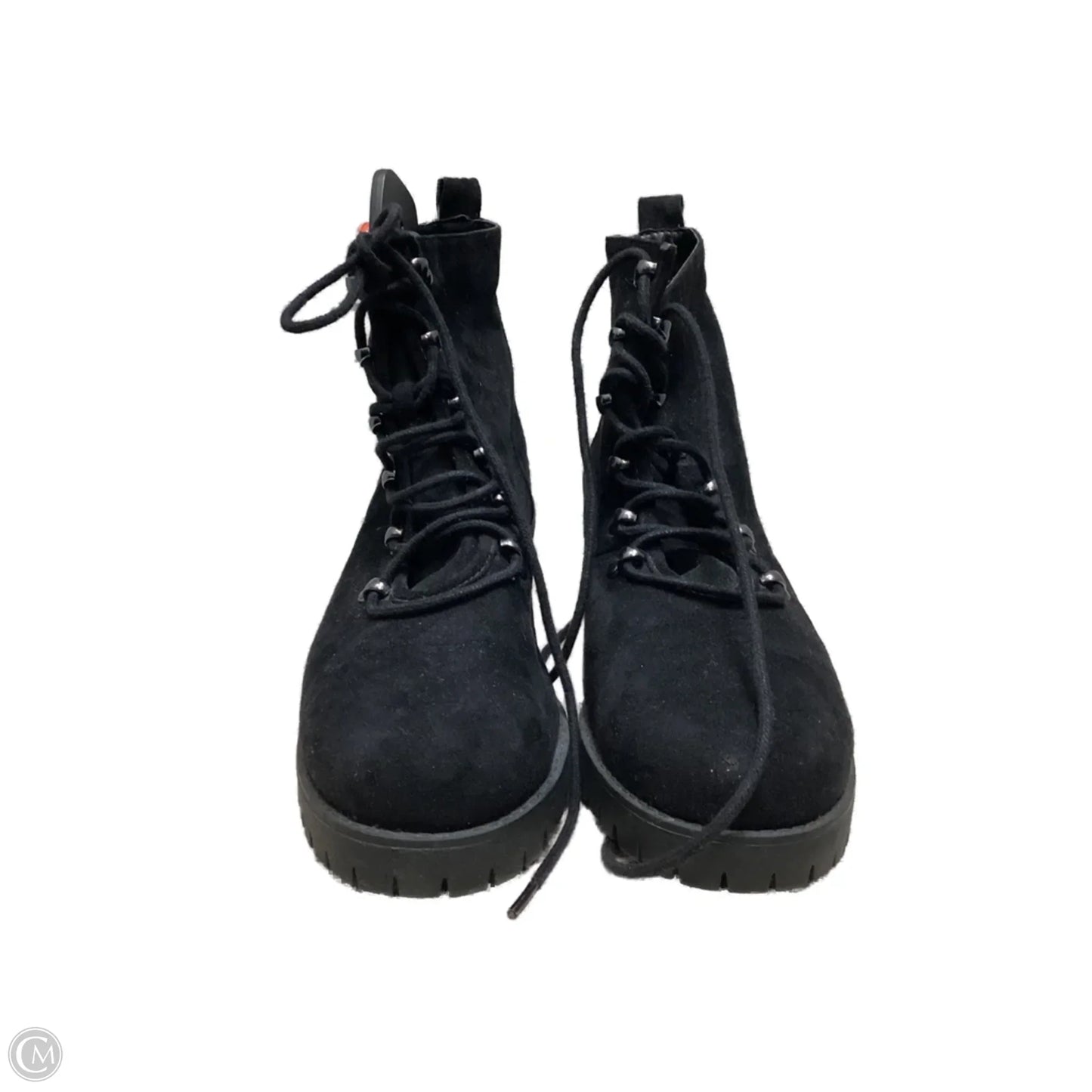 Boots Ankle Heels By Forever 21 In Black, Size: 10