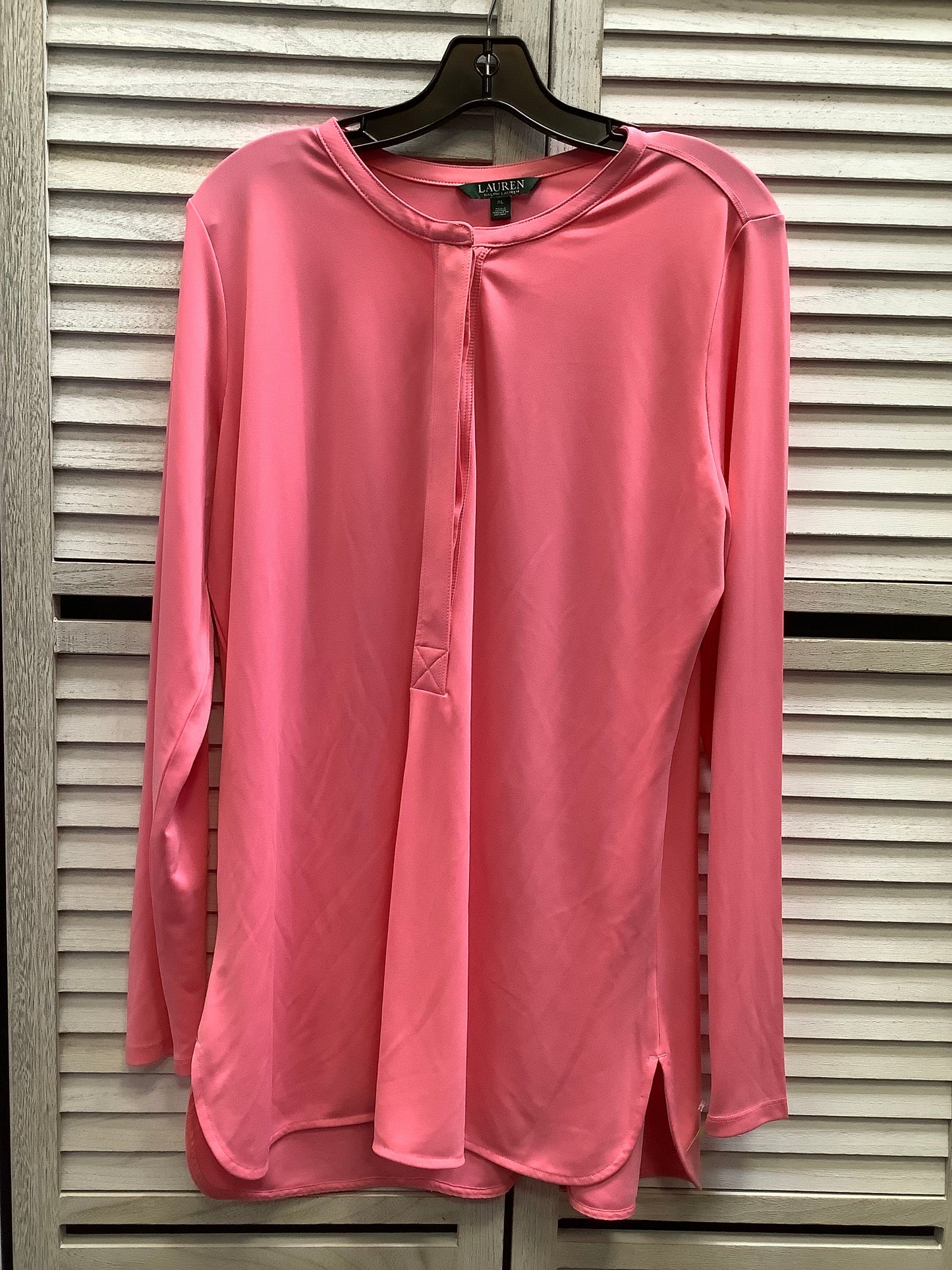 Top Long Sleeve By Ralph Lauren In Pink, Size: Xl