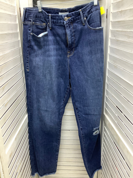 Jeans Boyfriend By Good American In Blue Denim, Size: 18