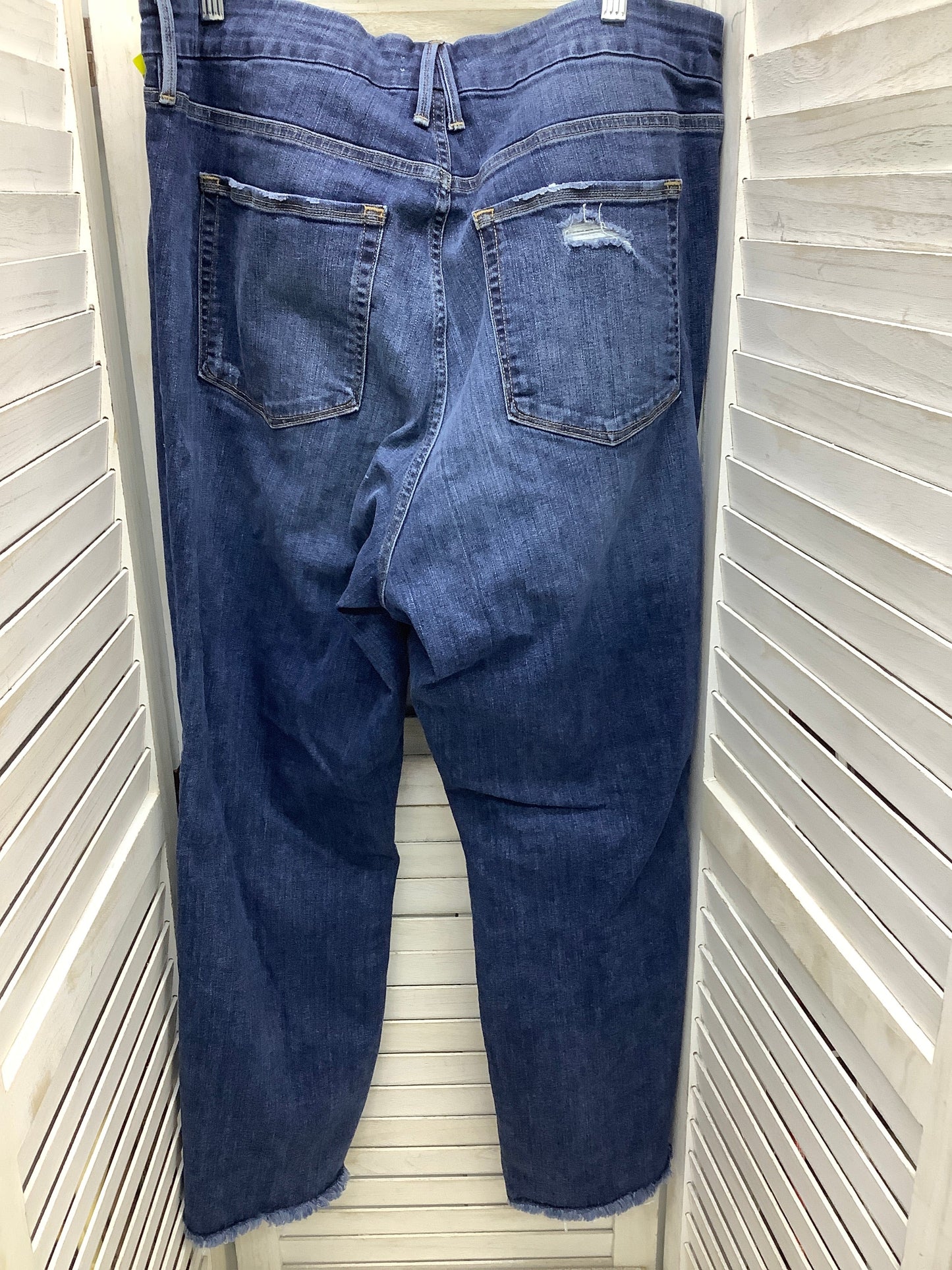 Jeans Boyfriend By Good American In Blue Denim, Size: 18