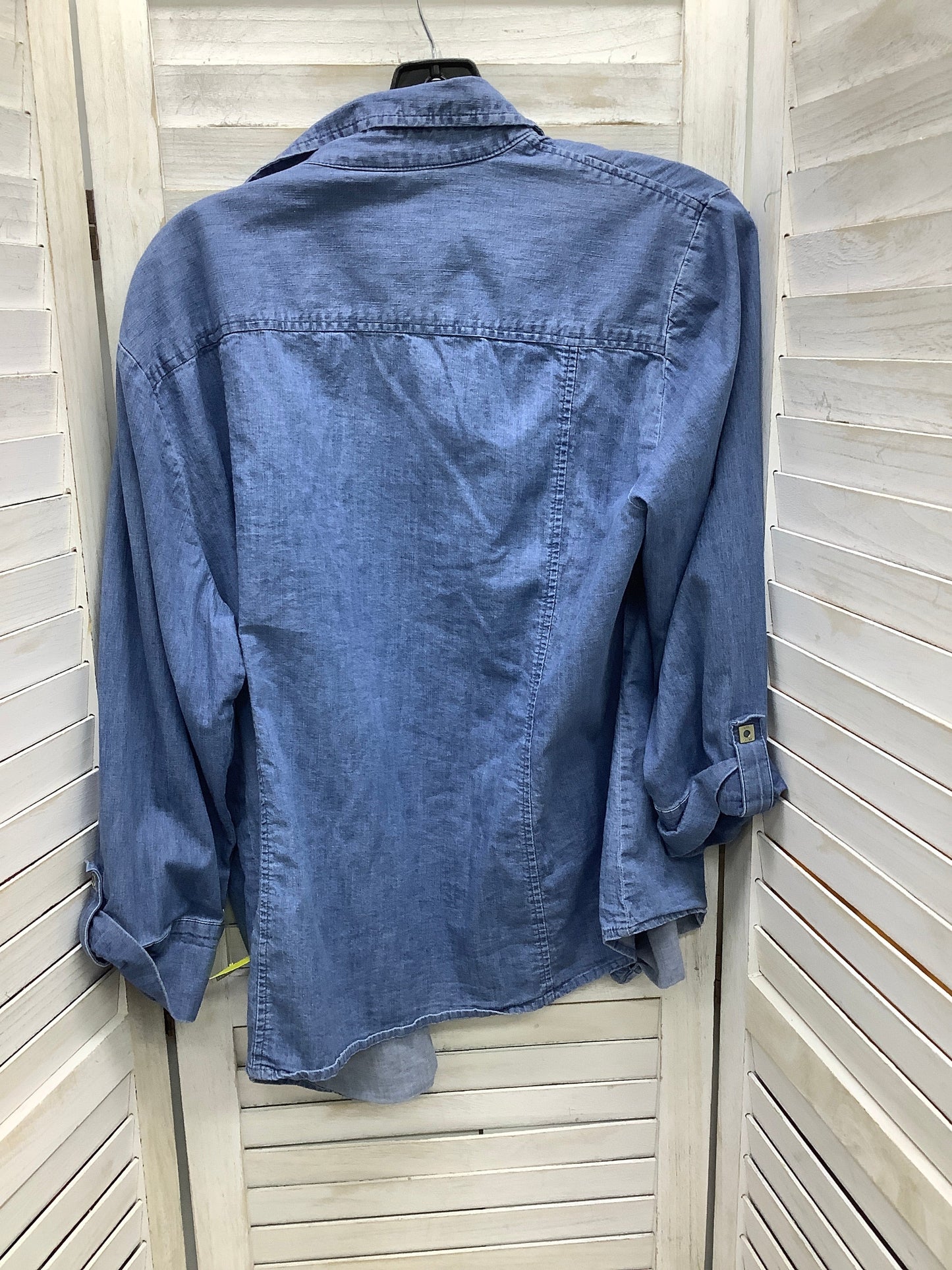 Top Long Sleeve By Anne Klein In Blue, Size: Xl