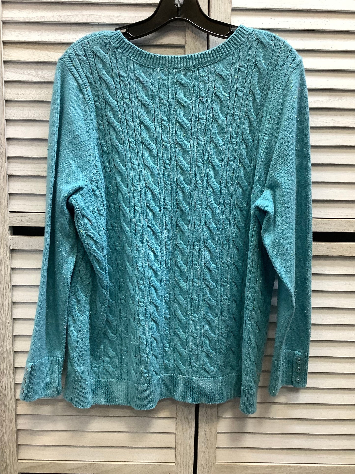 Sweater By Talbots In Blue, Size: 1x