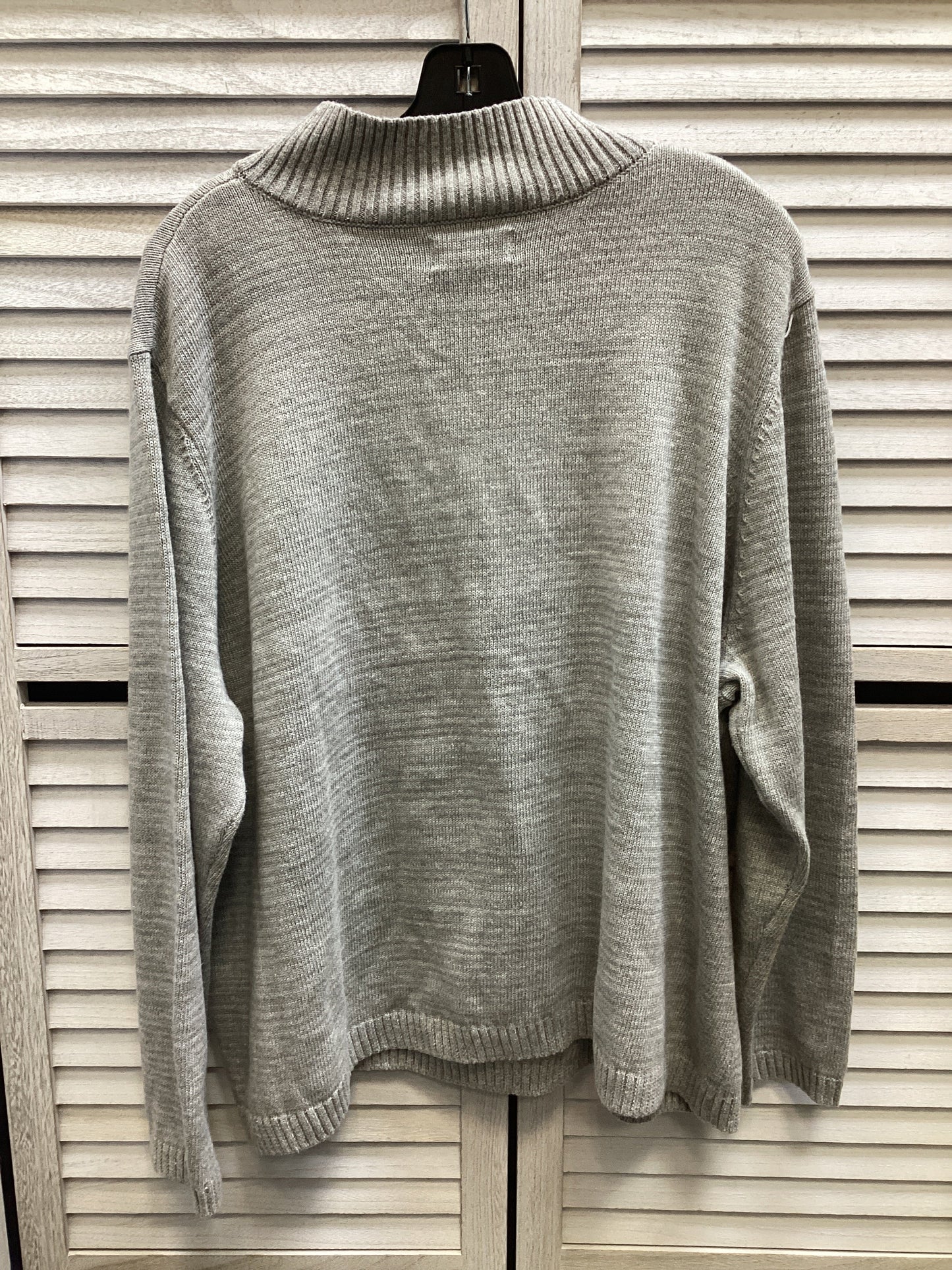 Sweater By Clothes Mentor In Grey, Size: 2x